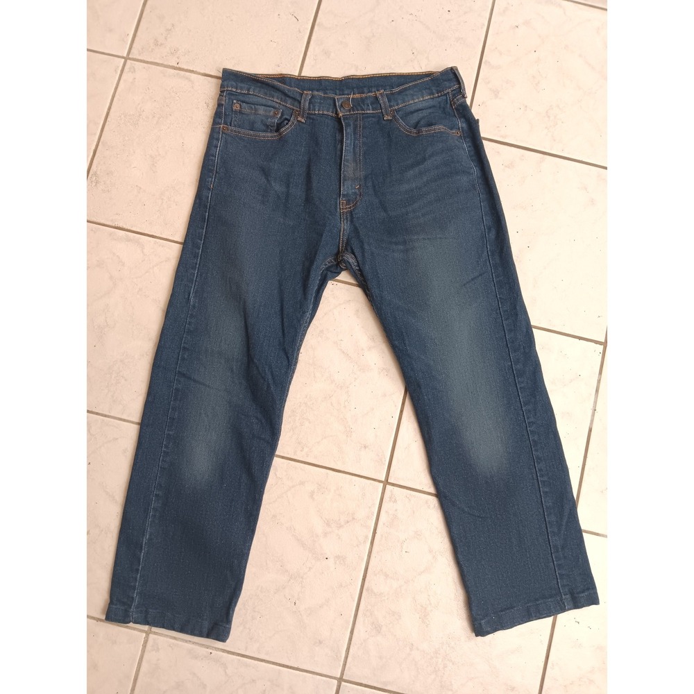 Levi's 505 Original Fit Straight Leg Blue Denim Jeans Mens‎ W33 L32